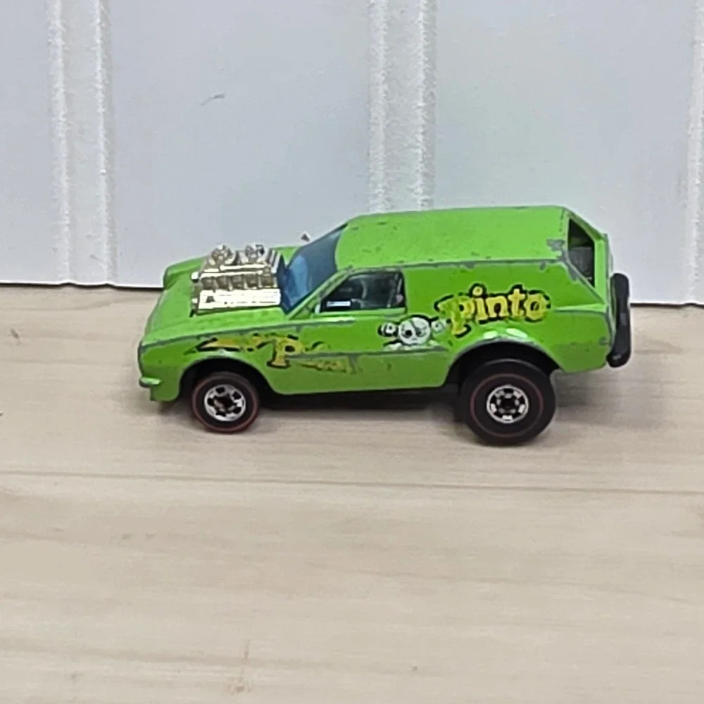 Hot Wheels Poison Pinto 1976 Redline Flying Colors Lime Green Hong Kong Vintage